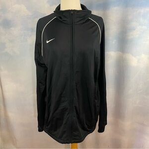 Nike Black Jacket with White Logo